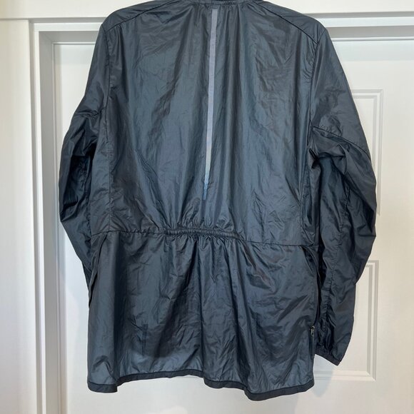 Brooks Women’s Run Happy Blue Gray Full-Zip Lightweight Packable Running Jacket, - Picture 3 of 6